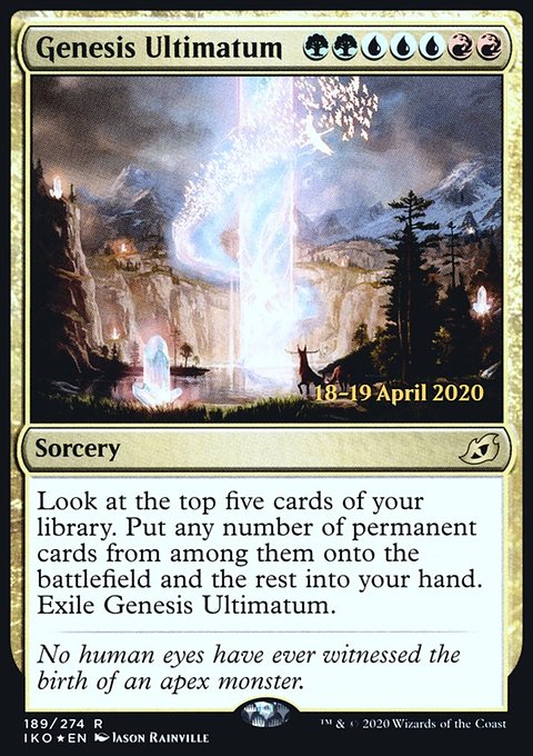 Genesis Ultimatum, Ikoria: Lair of Behemoths Promos #189s, Magic: The Gathering card