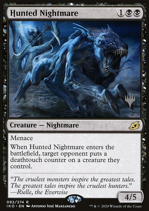 Hunted Nightmare, Ikoria: Lair of Behemoths Promos #92p, Magic: The Gathering card