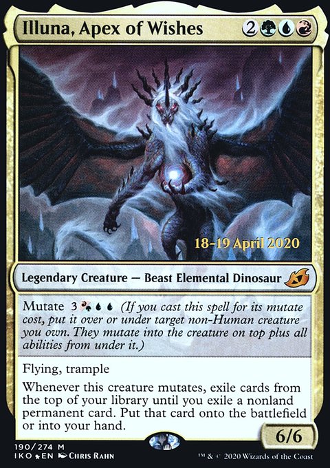 Illuna, Apex of Wishes, Ikoria: Lair of Behemoths Promos #190s, Magic: The Gathering card