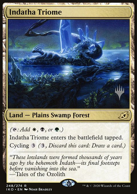 Indatha Triome, Ikoria: Lair of Behemoths Promos #248p, Magic: The Gathering card