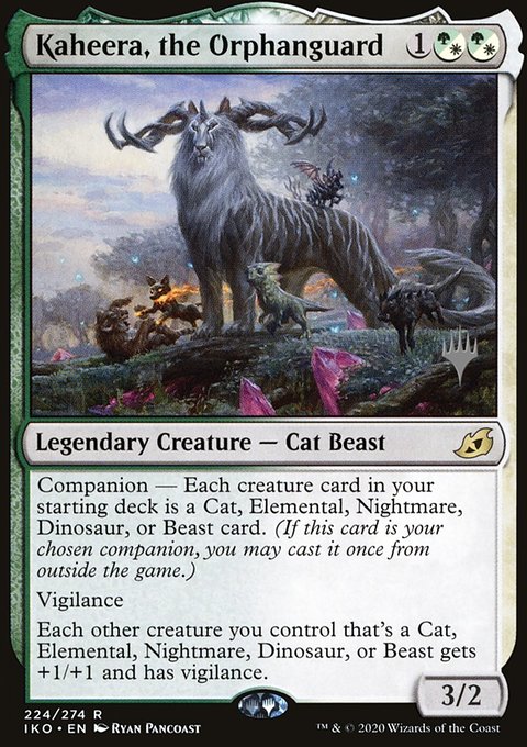 Kaheera, the Orphanguard, Ikoria: Lair of Behemoths Promos #224p, Magic: The Gathering card