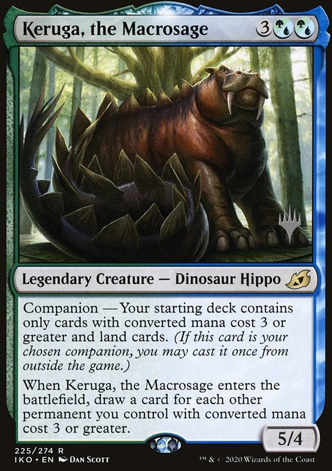 Keruga, the Macrosage, Ikoria: Lair of Behemoths Promos #225p, Magic: The Gathering card