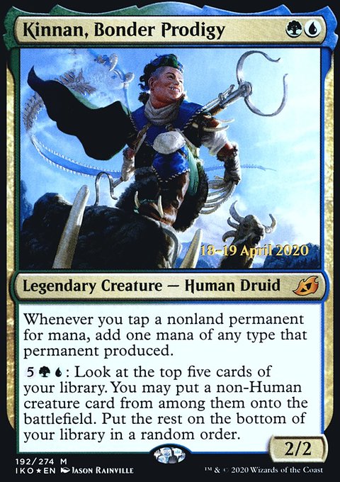 Kinnan, Bonder Prodigy, Ikoria: Lair of Behemoths Promos #192s, Magic: The Gathering card