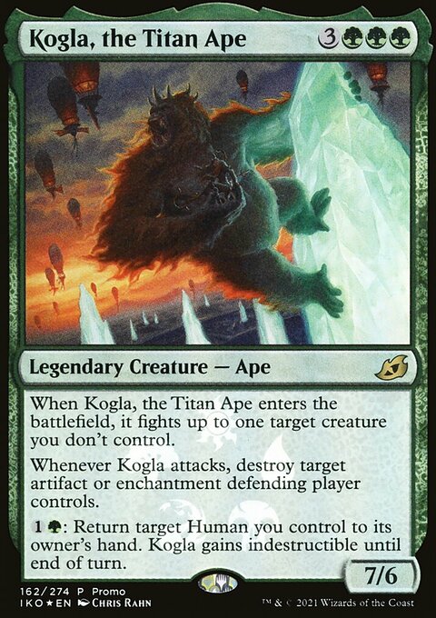 Kogla, the Titan Ape, Ikoria: Lair of Behemoths Promos #162★, Magic: The Gathering card