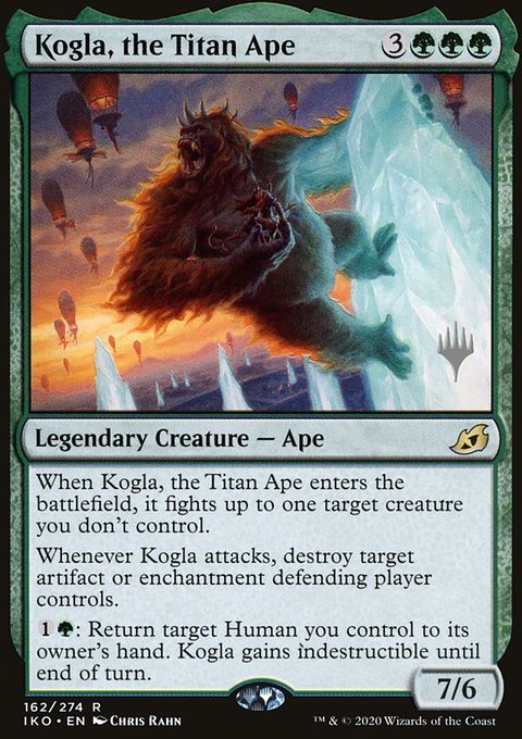 Kogla, the Titan Ape, Ikoria: Lair of Behemoths Promos #162p, Magic: The Gathering card
