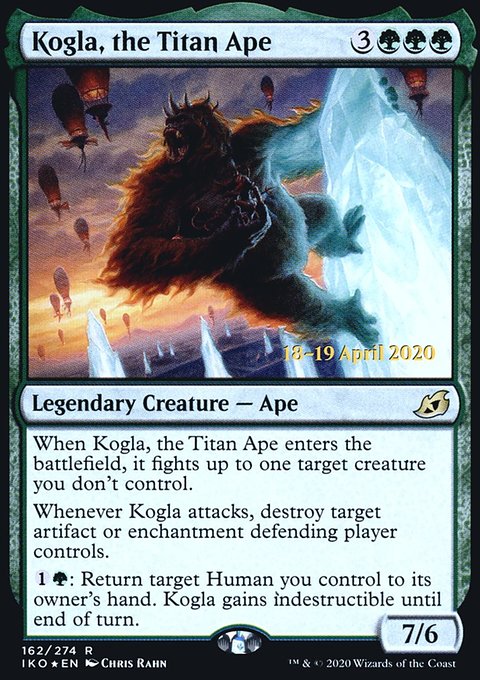 Kogla, the Titan Ape, Ikoria: Lair of Behemoths Promos #162s, Magic: The Gathering card