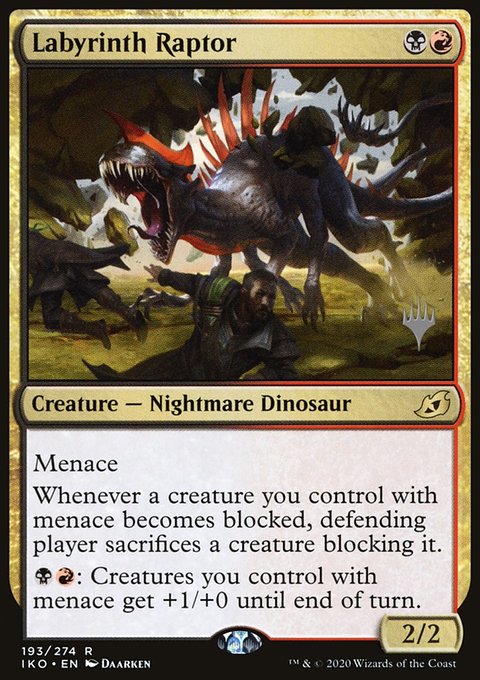 Labyrinth Raptor, Ikoria: Lair of Behemoths Promos #193p, Magic: The Gathering card