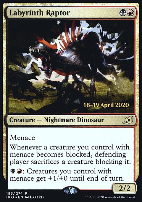 Labyrinth Raptor, Ikoria: Lair of Behemoths Promos #193s, Magic: The Gathering card