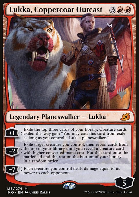 Lukka, Coppercoat Outcast, Ikoria: Lair of Behemoths Promos #125p, Magic: The Gathering card