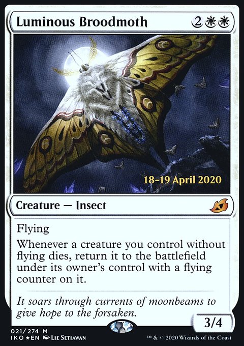 Luminous Broodmoth, Ikoria: Lair of Behemoths Promos #21s, Magic: The Gathering card