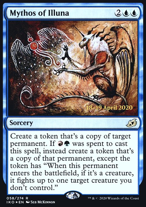 Mythos of Illuna, Ikoria: Lair of Behemoths Promos #58s, Magic: The Gathering card