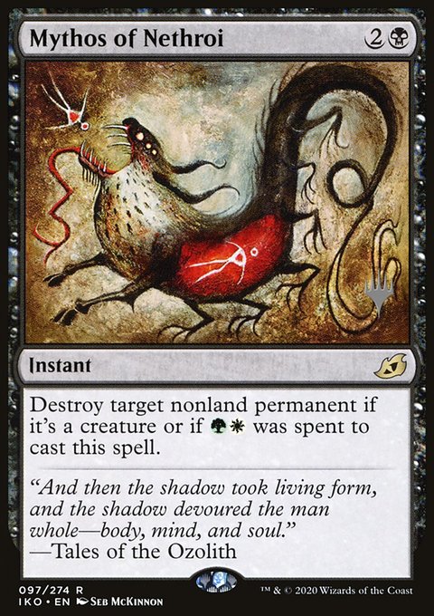 Mythos of Nethroi, Ikoria: Lair of Behemoths Promos #97p, Magic: The Gathering card