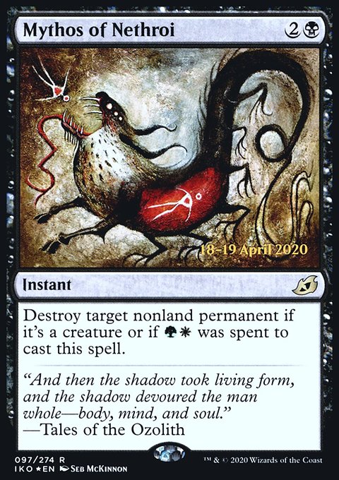 Mythos of Nethroi, Ikoria: Lair of Behemoths Promos #97s, Magic: The Gathering card