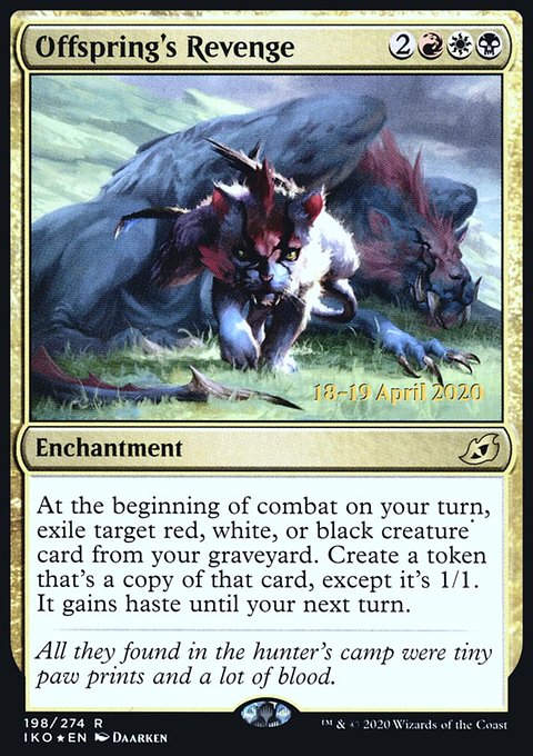 Offspring's Revenge, Ikoria: Lair of Behemoths Promos #198s, Magic: The Gathering card