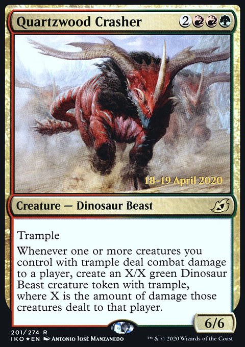 Quartzwood Crasher, Ikoria: Lair of Behemoths Promos #201s, Magic: The Gathering card