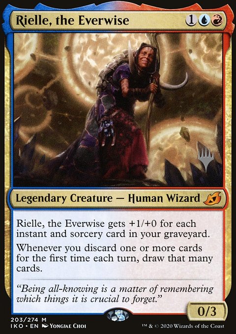 Rielle, the Everwise, Ikoria: Lair of Behemoths Promos #203p, Magic: The Gathering card