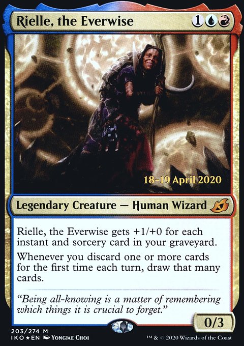 Rielle, the Everwise, Ikoria: Lair of Behemoths Promos #203s, Magic: The Gathering card