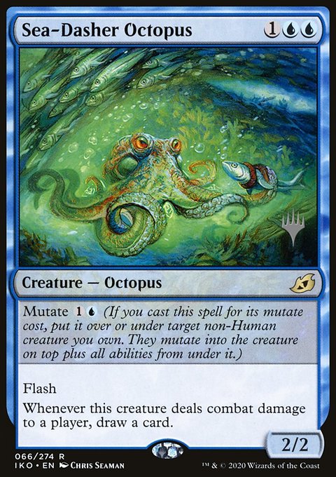 Sea-Dasher Octopus, Ikoria: Lair of Behemoths Promos #66p, Magic: The Gathering card