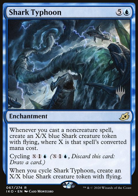 Shark Typhoon, Ikoria: Lair of Behemoths Promos #67p, Magic: The Gathering card