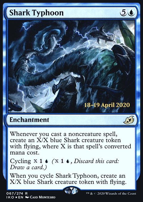 Shark Typhoon, Ikoria: Lair of Behemoths Promos #67s, Magic: The Gathering card
