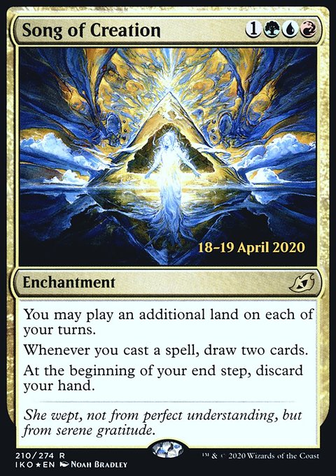 Song of Creation, Ikoria: Lair of Behemoths Promos #210s, Magic: The Gathering card