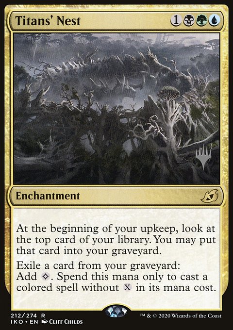 Titans' Nest, Ikoria: Lair of Behemoths Promos #212p, Magic: The Gathering card