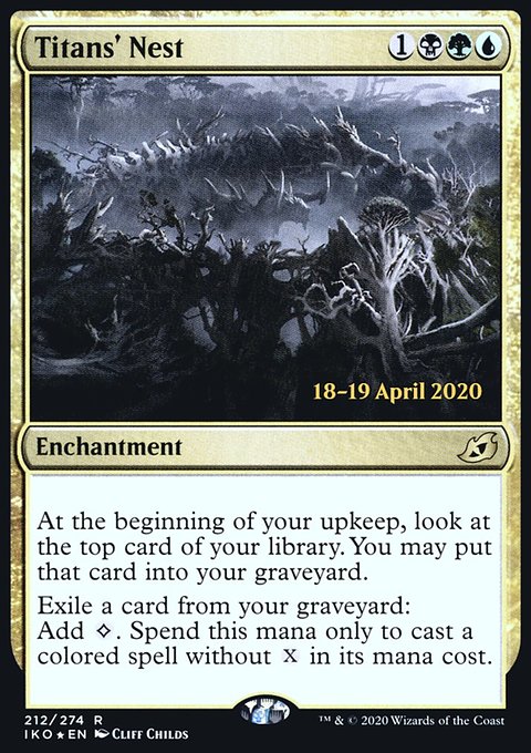 Titans' Nest, Ikoria: Lair of Behemoths Promos #212s, Magic: The Gathering card
