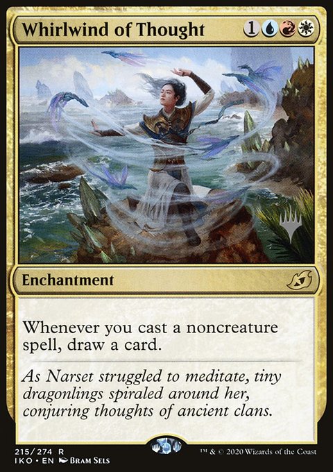Whirlwind of Thought, Ikoria: Lair of Behemoths Promos #215p, Magic: The Gathering card
