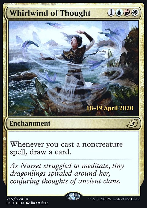 Whirlwind of Thought, Ikoria: Lair of Behemoths Promos #215s, Magic: The Gathering card
