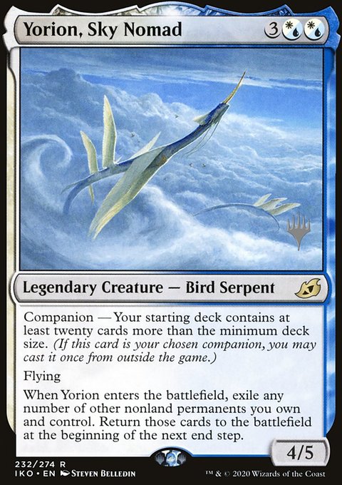 Yorion, Sky Nomad, Ikoria: Lair of Behemoths Promos #232p, Magic: The Gathering card