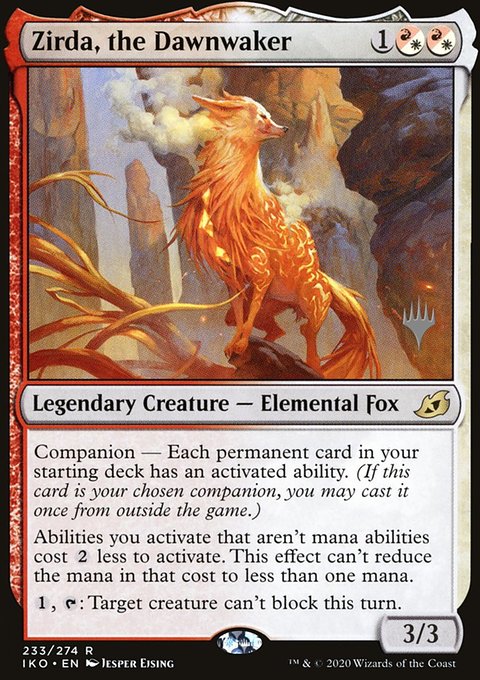 Zirda, the Dawnwaker, Ikoria: Lair of Behemoths Promos #233p, Magic: The Gathering card