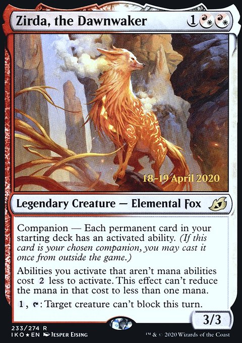 Zirda, the Dawnwaker, Ikoria: Lair of Behemoths Promos #233s, Magic: The Gathering card