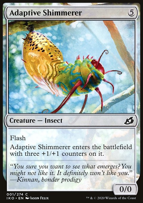 Adaptive Shimmerer, Ikoria: Lair of Behemoths #1, Magic: The Gathering card