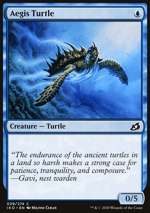Aegis Turtle, Ikoria: Lair of Behemoths #39, Magic: The Gathering card
