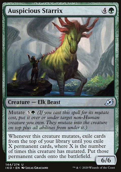 Auspicious Starrix, Ikoria: Lair of Behemoths #144, Magic: The Gathering card