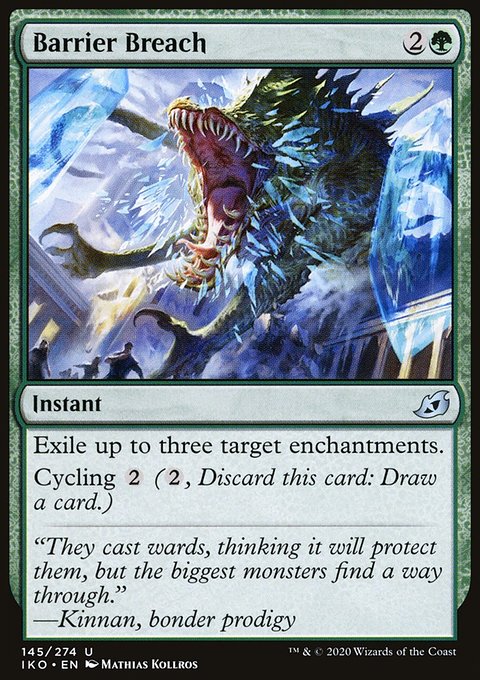 Barrier Breach, Ikoria: Lair of Behemoths #145, Magic: The Gathering card