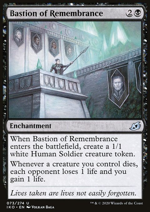Bastion of Remembrance, Ikoria: Lair of Behemoths #73, Magic: The Gathering card
