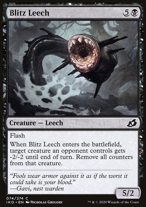 Blitz Leech, Ikoria: Lair of Behemoths #74, Magic: The Gathering card
