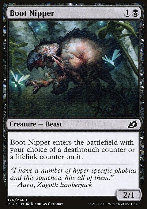 Boot Nipper, Ikoria: Lair of Behemoths #76, Magic: The Gathering card