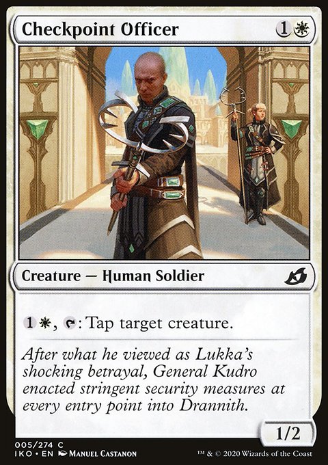 Checkpoint Officer, Ikoria: Lair of Behemoths #5, Magic: The Gathering card
