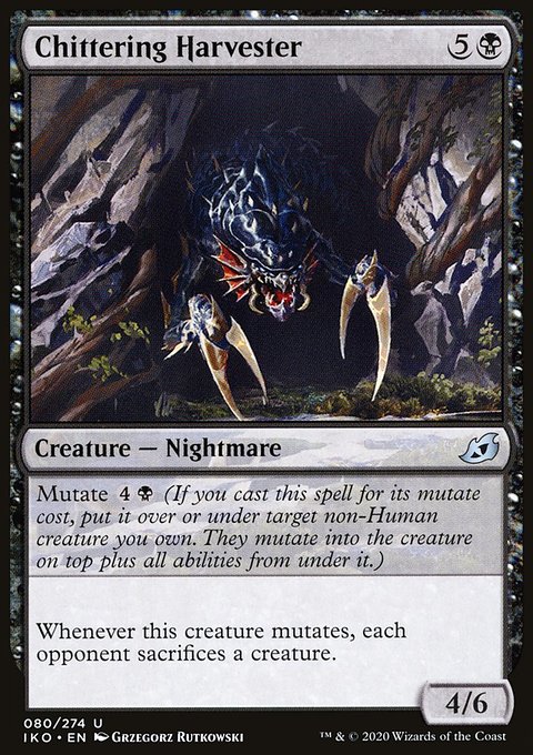 Chittering Harvester, Ikoria: Lair of Behemoths #80, Magic: The Gathering card