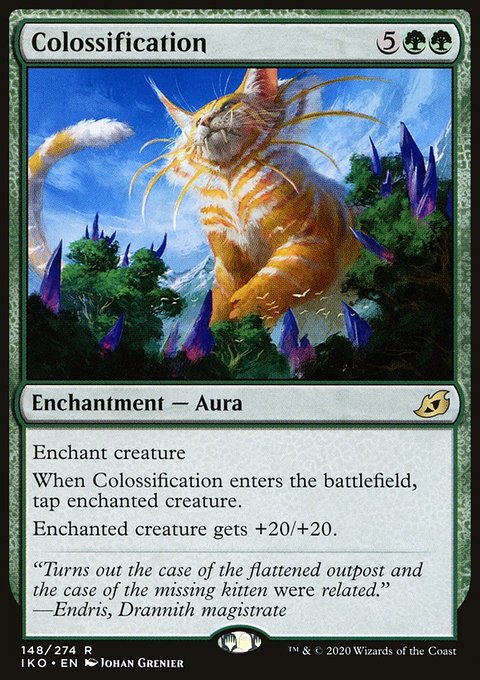 Colossification, Ikoria: Lair of Behemoths #148, Magic: The Gathering card