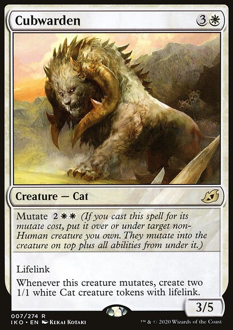 Cubwarden, Ikoria: Lair of Behemoths #7, Magic: The Gathering card