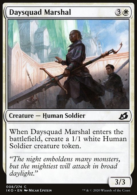 Daysquad Marshal, Ikoria: Lair of Behemoths #8, Magic: The Gathering card