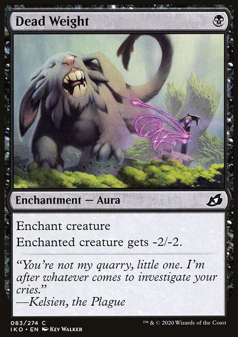 Dead Weight, Ikoria: Lair of Behemoths #83, Magic: The Gathering card