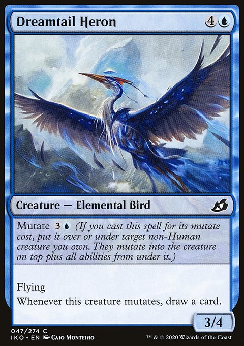 Dreamtail Heron, Ikoria: Lair of Behemoths #47, Magic: The Gathering card