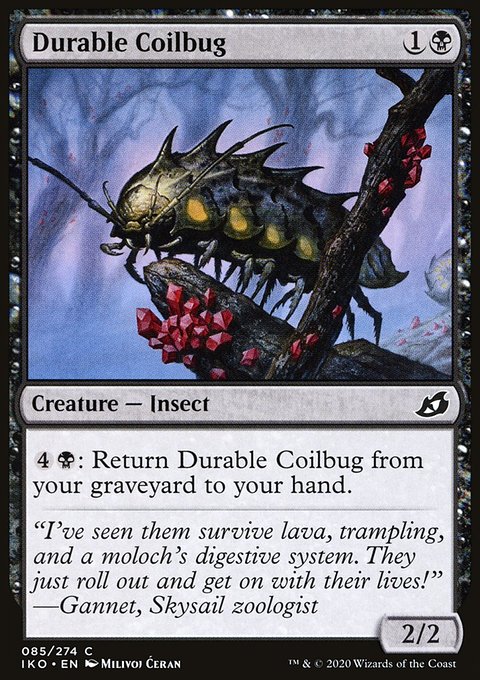 Durable Coilbug, Ikoria: Lair of Behemoths #85, Magic: The Gathering card
