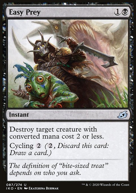 Easy Prey, Ikoria: Lair of Behemoths #87, Magic: The Gathering card