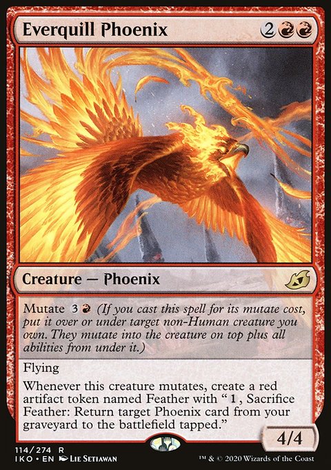 Everquill Phoenix, Ikoria: Lair of Behemoths #114, Magic: The Gathering card