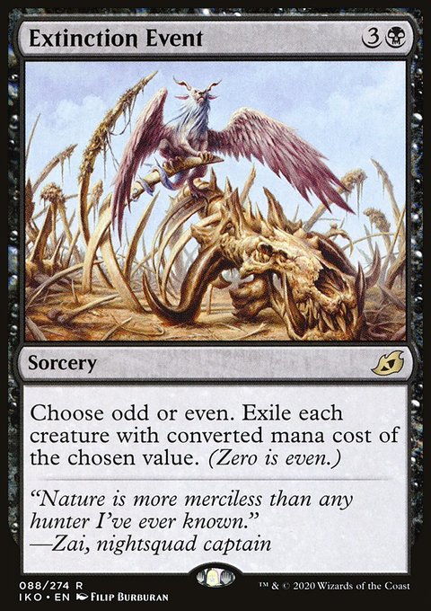 Extinction Event, Ikoria: Lair of Behemoths #88, Magic: The Gathering card